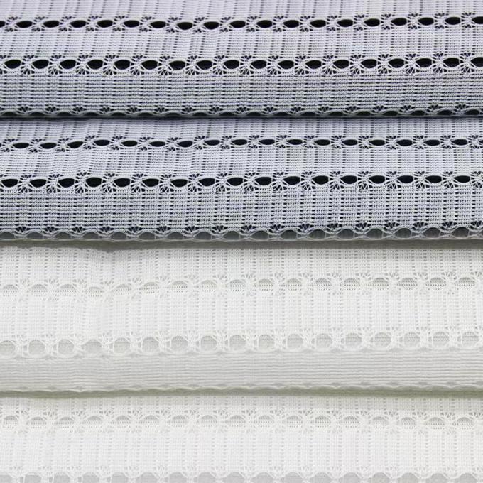 320gsm 75D Spacer Mesh Fabric เนื้อผ้าพอลิเอสเตอร์เบา เนื้อผ้า Mesh สําหรับชุดกีฬา 3