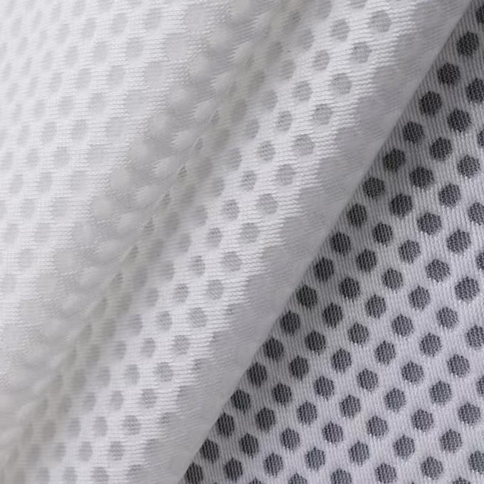 ผ้าผสม 3D ที่สามารถหายใจได้ ผ้าพอลิเอสเตอร์ Air Mesh ผ้ายืดหยุ่นสูงสําหรับรองเท้า 0