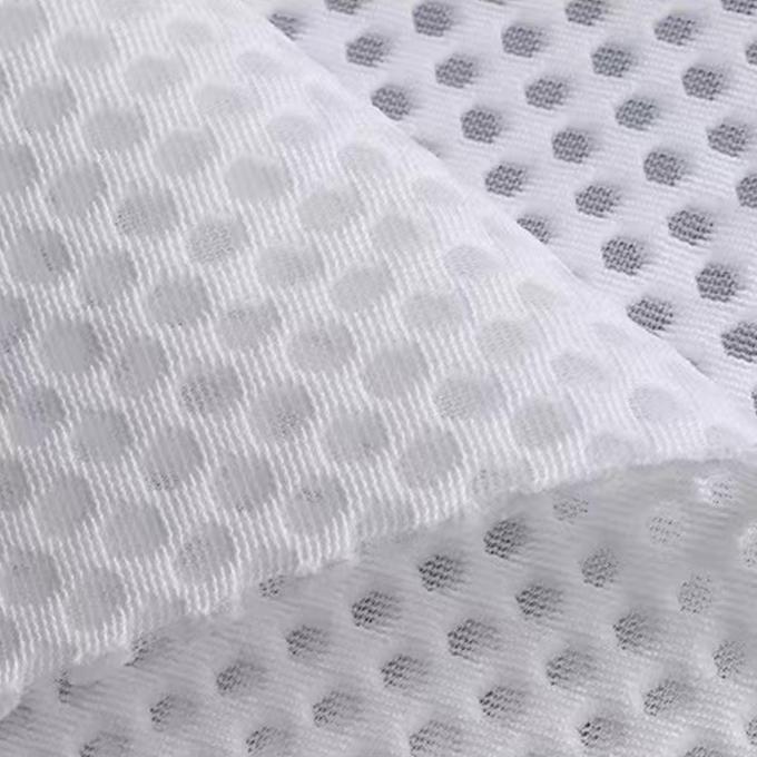 ผ้าผสม 3D ที่สามารถหายใจได้ ผ้าพอลิเอสเตอร์ Air Mesh ผ้ายืดหยุ่นสูงสําหรับรองเท้า 1