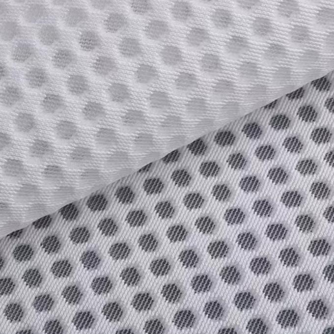 ผ้าผสม 3D ที่สามารถหายใจได้ ผ้าพอลิเอสเตอร์ Air Mesh ผ้ายืดหยุ่นสูงสําหรับรองเท้า 2