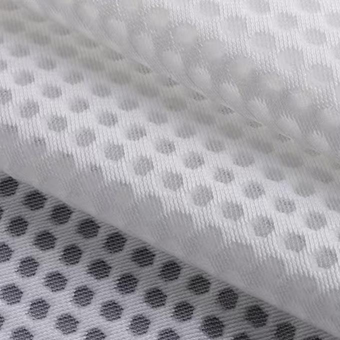 ผ้าผสม 3D ที่สามารถหายใจได้ ผ้าพอลิเอสเตอร์ Air Mesh ผ้ายืดหยุ่นสูงสําหรับรองเท้า 3