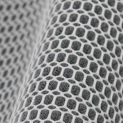 Good price วัสดุ 3 มิลลิเมตร สีเทา 3D Mesh 100 เปอร์เซ็นต์พอลิเอสเตอร์ Mesh เนื้อผ้า ออนไลน์