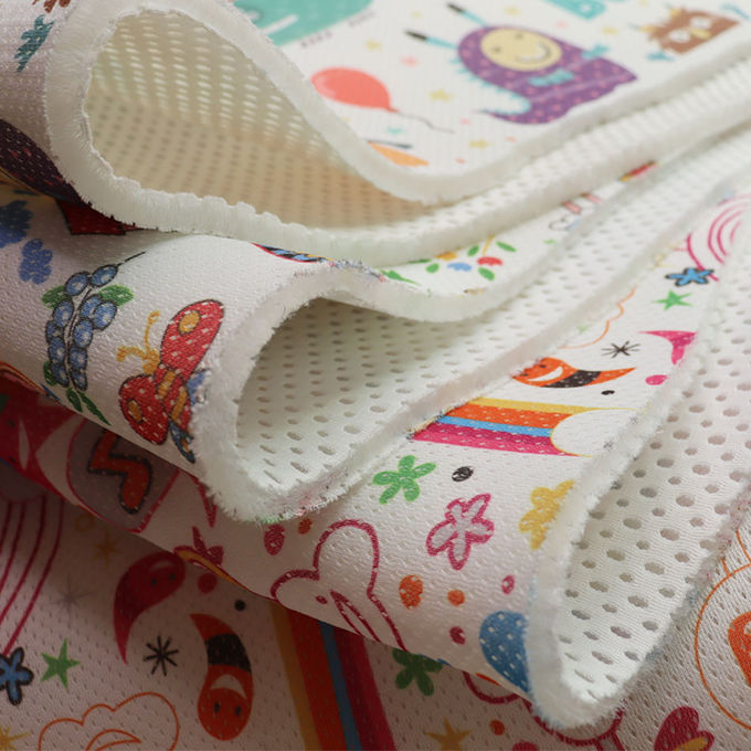 Baby Design 6mm 3D Spacer Mesh 600GSM เครือข่ายอากาศที่หายใจสําหรับกระเป๋า 1