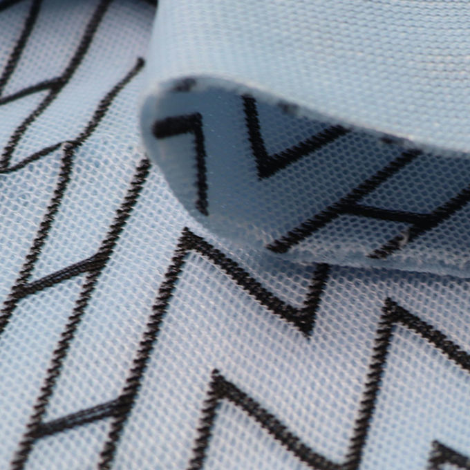 สีสอง 3D Spacer Mesh ล่าง stretchable Airmesh โพลีเอสเตอร์ แอทเลติก Mesh Fabric 1