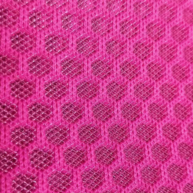 100% โพลีเอสเตอร์รีไซเคิล โพลีเอสเตอร์เมช เครื่องผูก Airmesh วัสดุ 3D Mesh 1