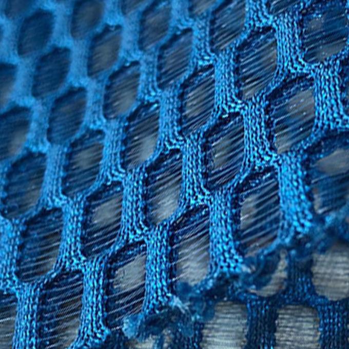 Airmesh เนื้อผ้าสเปเซอร์ Mesh ทนทานต่อการบด 100% โพลีเอสเตอร์สองด้าน 4