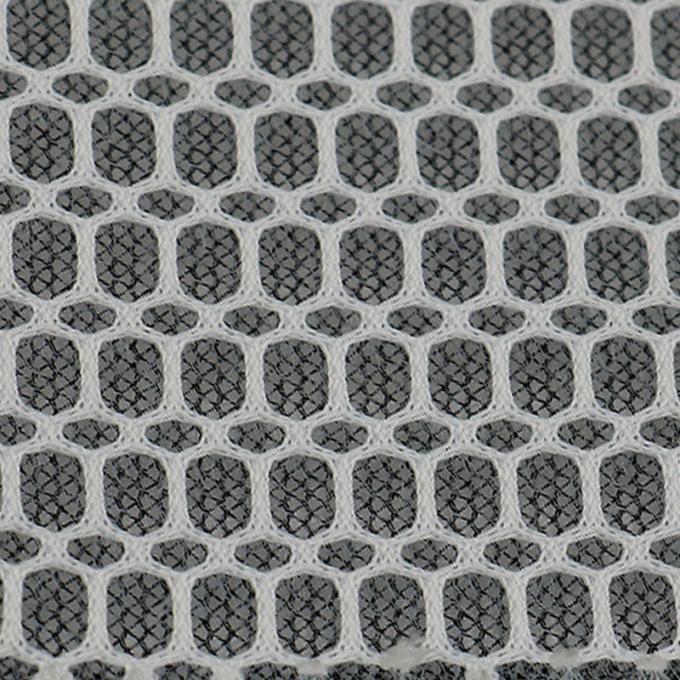 วัสดุ 3 มิลลิเมตร สีเทา 3D Mesh 100 เปอร์เซ็นต์พอลิเอสเตอร์ Mesh เนื้อผ้า 2
