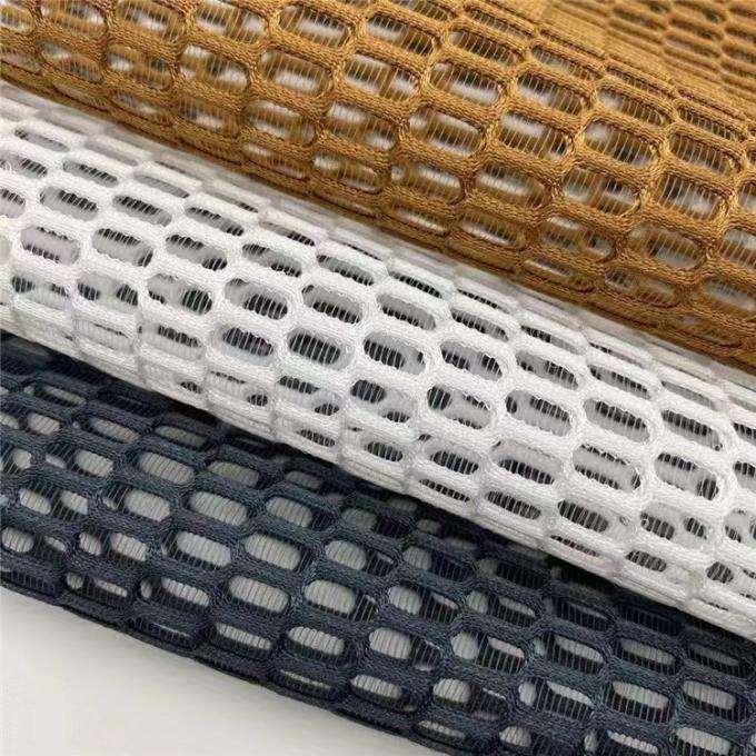 Airmesh เนื้อผ้าสเปเซอร์ Mesh ทนทานต่อการบด 100% โพลีเอสเตอร์สองด้าน 0
