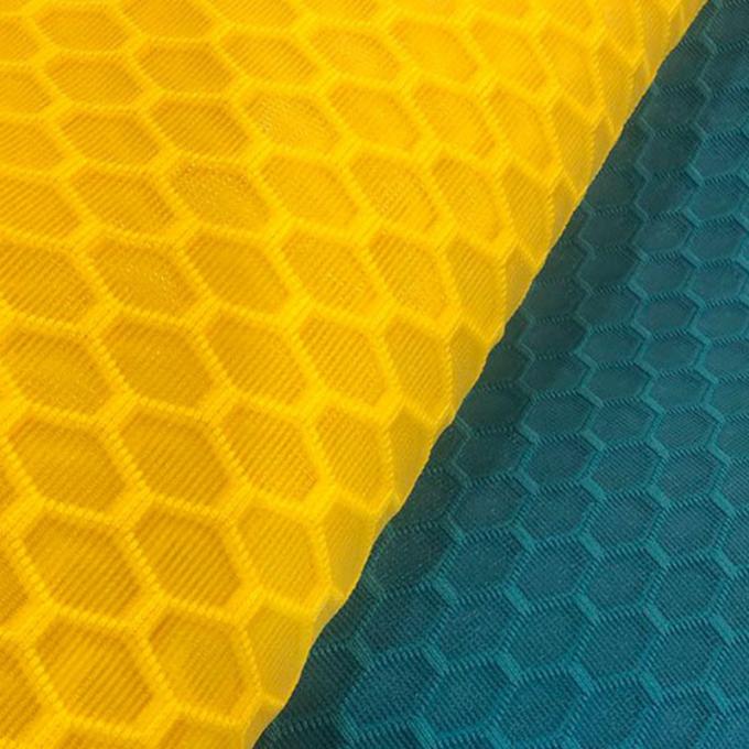 เนื้อผ้าพอลิเอสเตอร์ Mesh 100% สายผูก Airmesh หายใจ สายผูก Spacer Mesh เนื้อผ้าสีดํา Fine Mesh 7