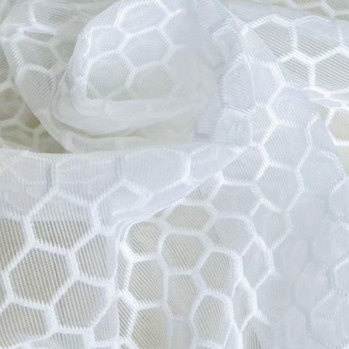 100 เปอร์เซ็นต์ 200 กรัม เนื้อผ้าพอลิเอสเตอร์ Mesh Airmesh เสื้อผ้าที่หายใจ 1