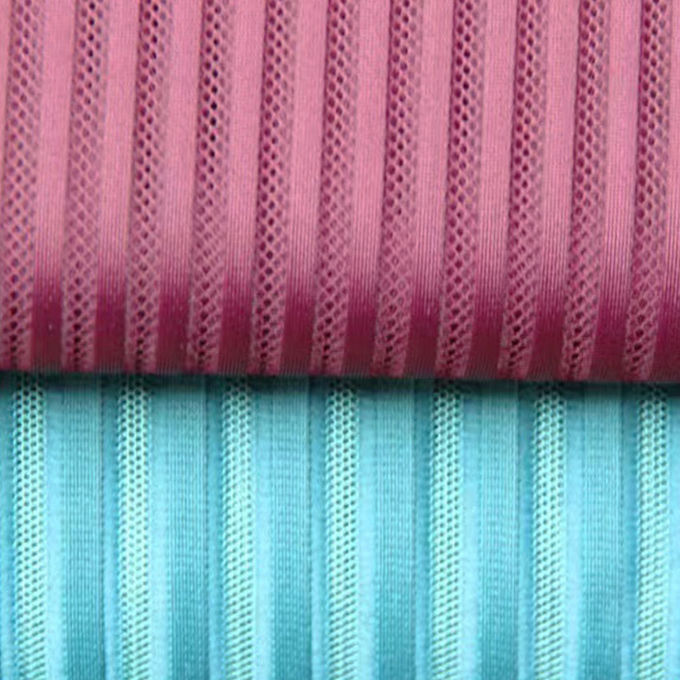 ผ้า 100% โพลีเอสเตอร์ Mesh สเปซ Mesh ผ้าผูก Airmesh สําหรับผ้า 0