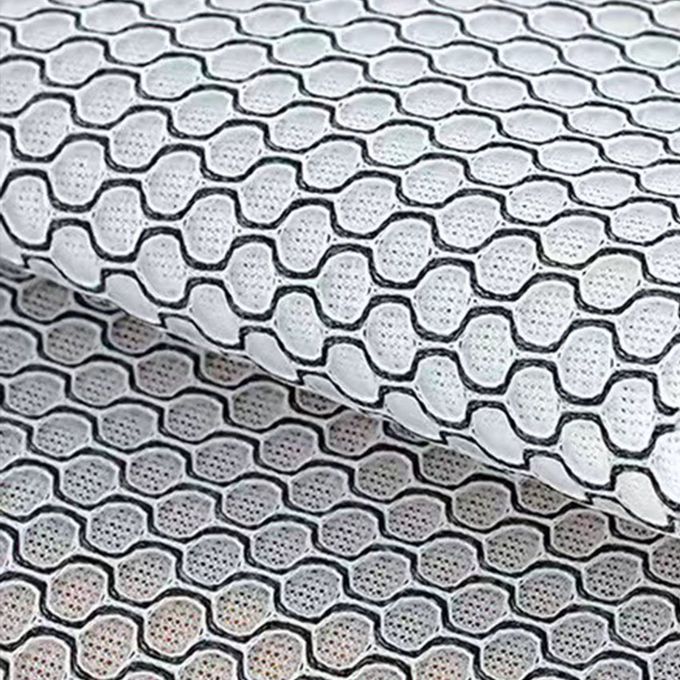 Airmesh สี 3d Air Mesh Fabric หายใจ สายผูกผ้า 3 มม. 0